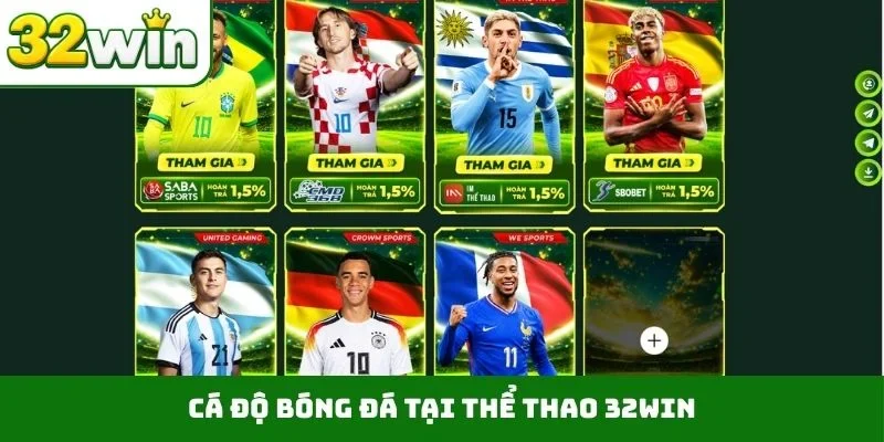 Thể Thao 32WIN Cá độ bóng đá tại thể thao 32WIN