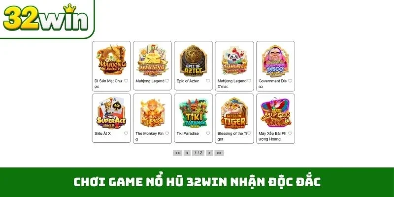 Trang chủ Chơi game nổ hũ 32WIN nhận độc đắc