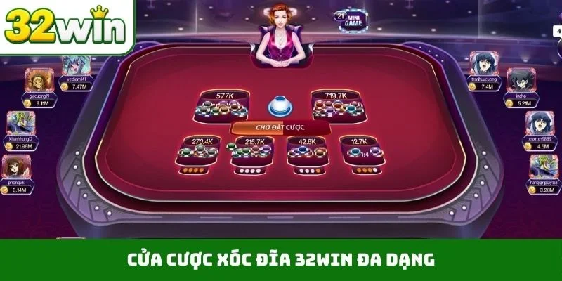 Xóc Đĩa 32WIN – Quy Tắc Đặt Cược Đơn Giản Dành Cho Bet Thủ Cửa cược xóc đĩa 32WIN đa dạng