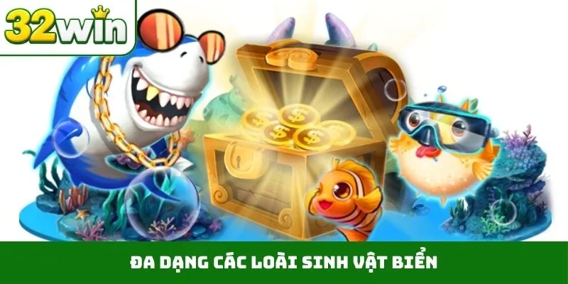 Bắn Cá Ica – Săn Thưởng Đẳng Cấp Dưới Đáy Đại Dương 32WIN Đa dạng các loài sinh vật biển