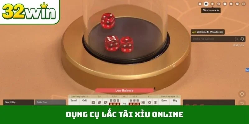 Dụng cụ lắc tài xỉu online