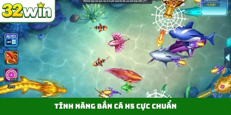 Bắn Cá H5 Trên 32WIN – Đổi Đời Siêu Tốc Nhờ Kho Báu Đại Dương Tính năng bắn cá H5 cực chuẩn